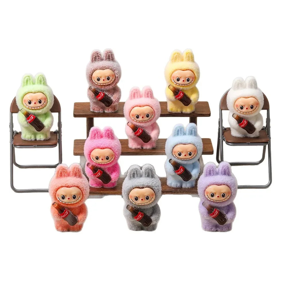 Coke Bottle Flocked Figure Toy