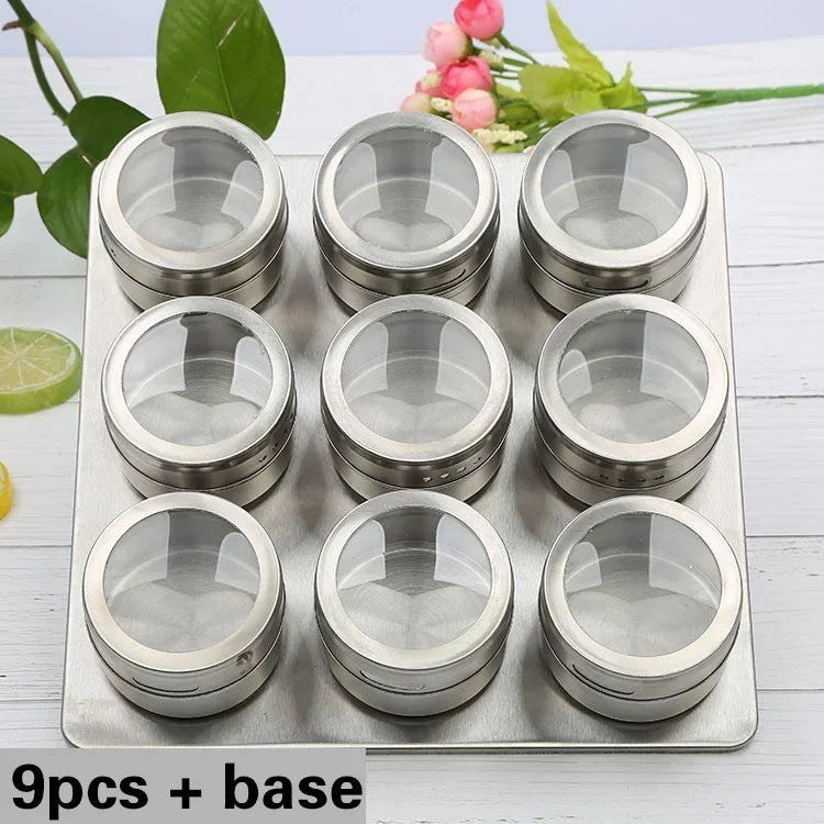 Stainless Steel Spice Tin Rack