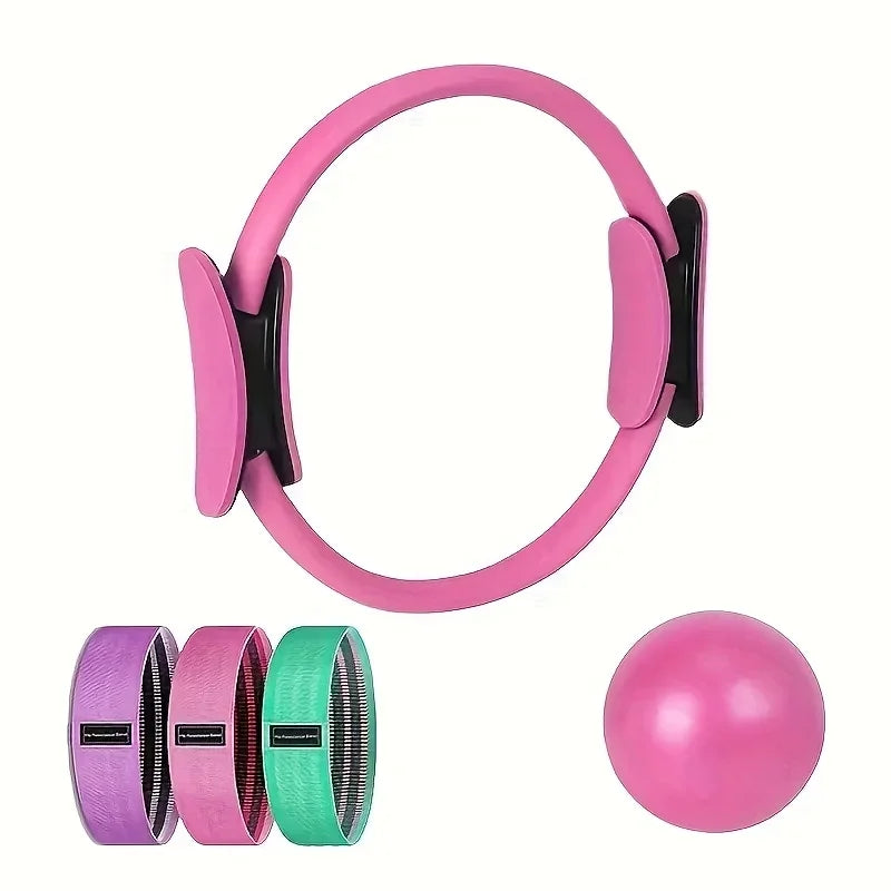 5-Piece Yoga Pilates Ring Set