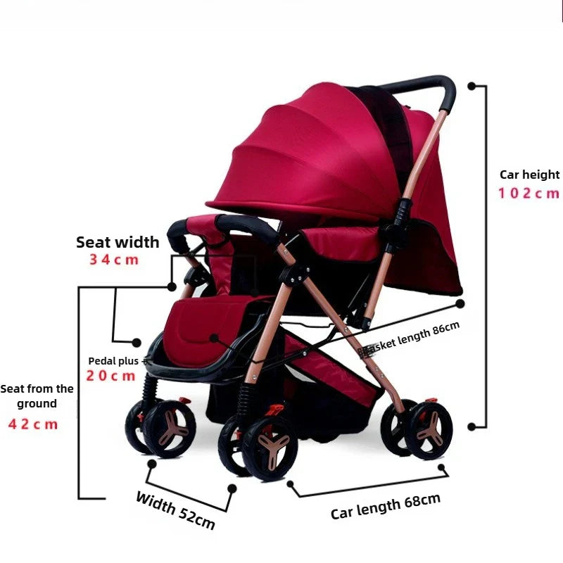 Lightweight Foldable Baby Stroller