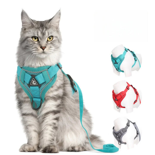 Escape-Proof Reflective Cat Harness