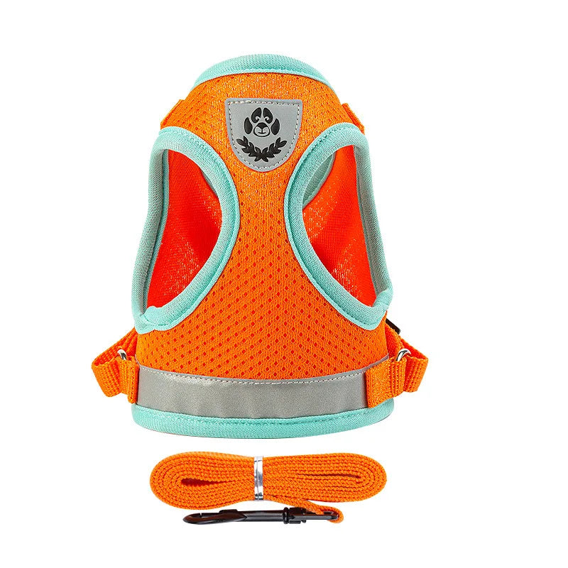 Reflective Pet Harness Vest Set