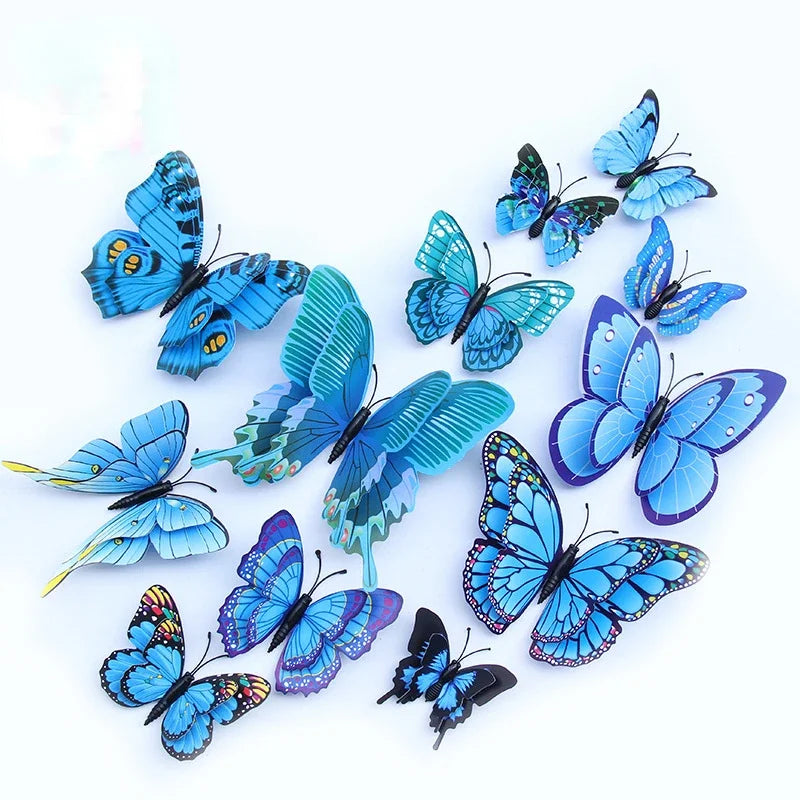 Vibrant Butterfly Fridge Magnets
