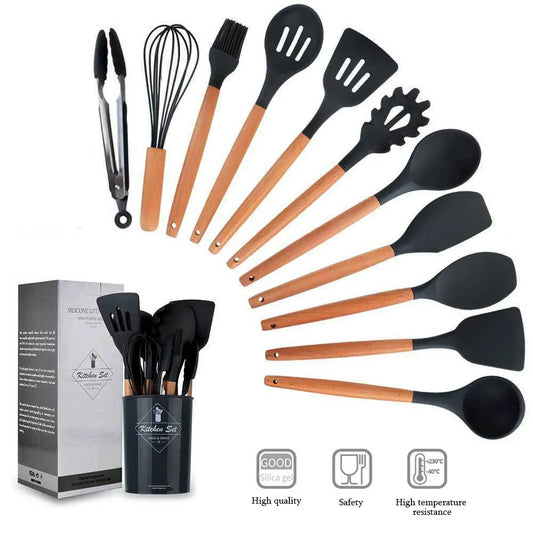 12PCS Silicone Kitchen Utensils Set