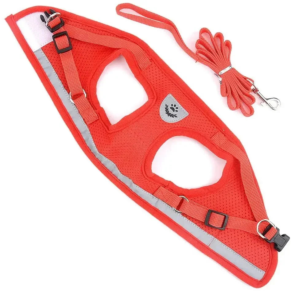 Reflective Adjustable Cat Dog Harness