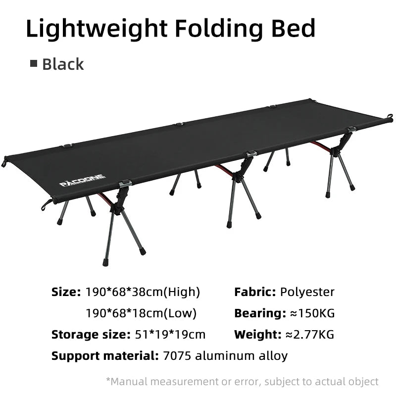 PACOONE Portable Folding Camping Cot