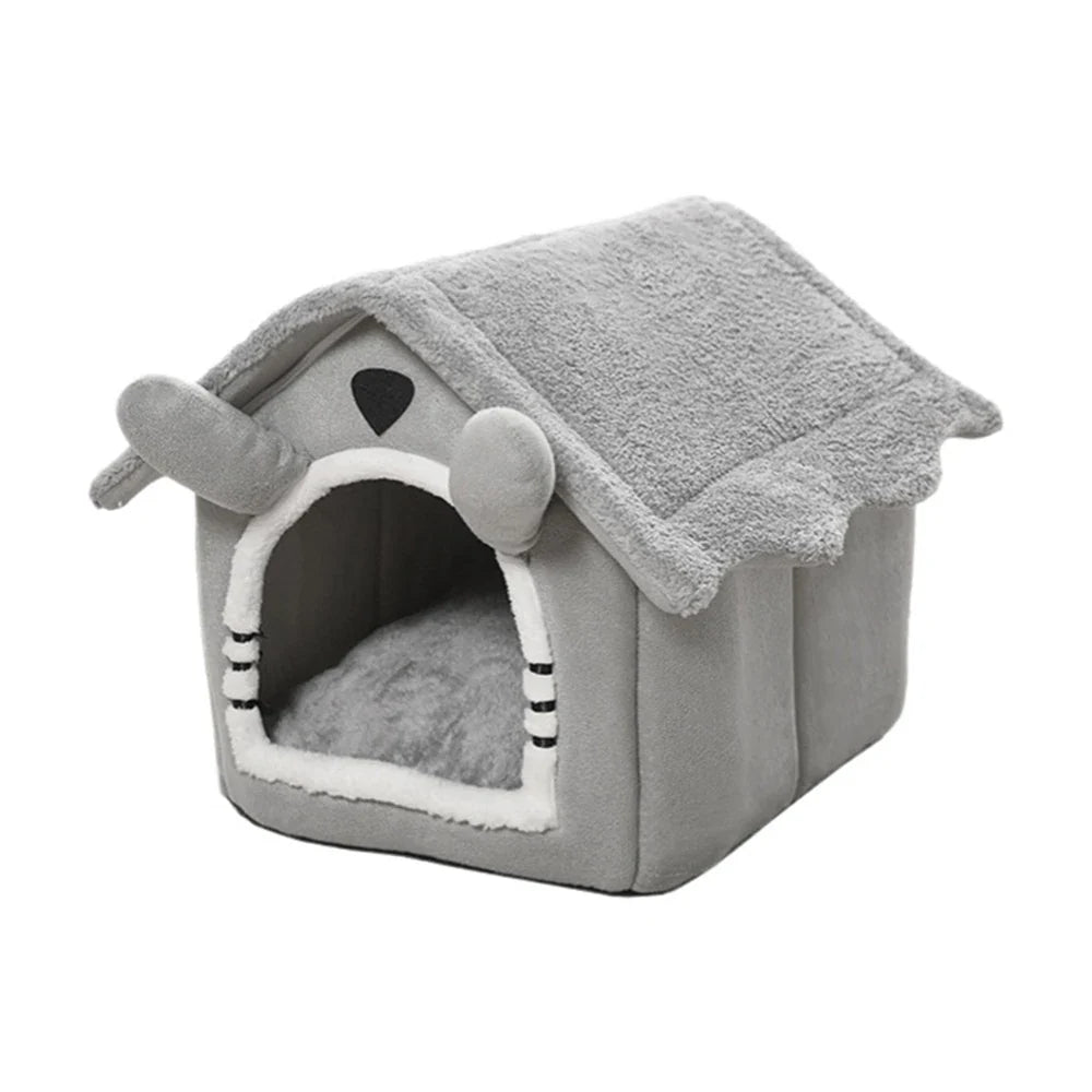 Gray Detachable Semi-Enclosed Pet House