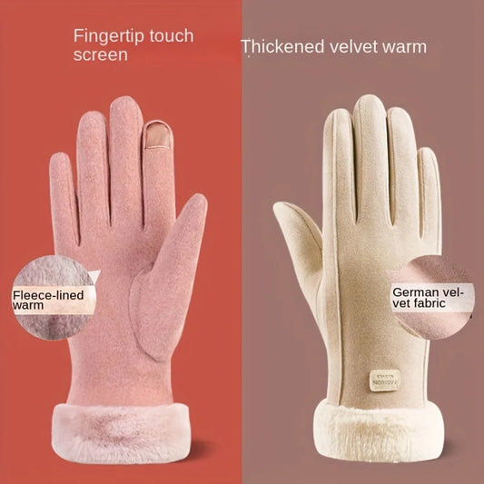 ZOCI Women’s Touchscreen Suede Gloves