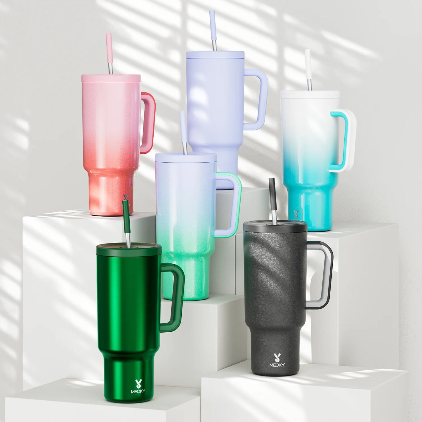 Meoky 40oz Insulated Mug Tumbler