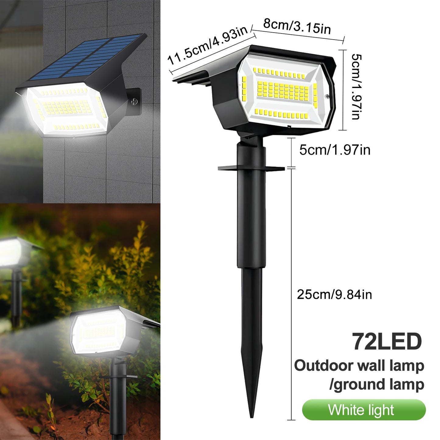 Solar LED Landscape Spotlights