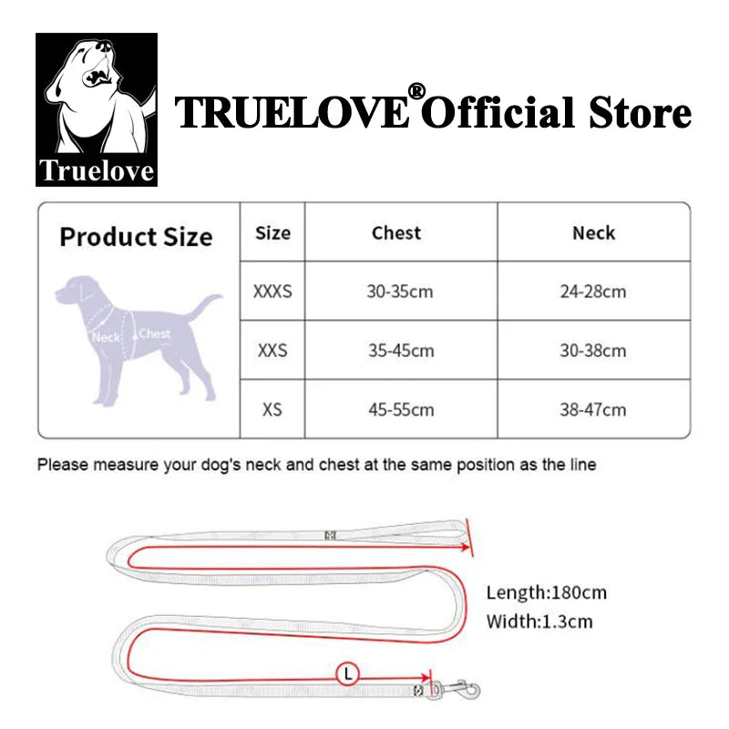 TRUELOVE Truelove Reflective Dog Harness Set