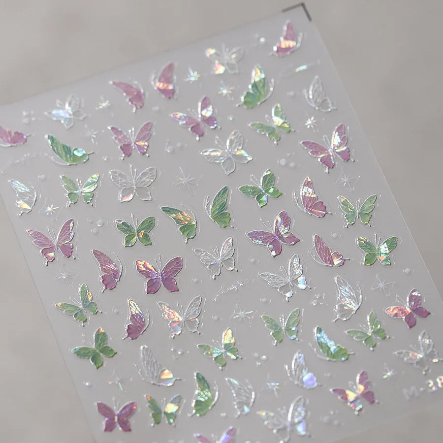 5D Spider Web Nail Sticker