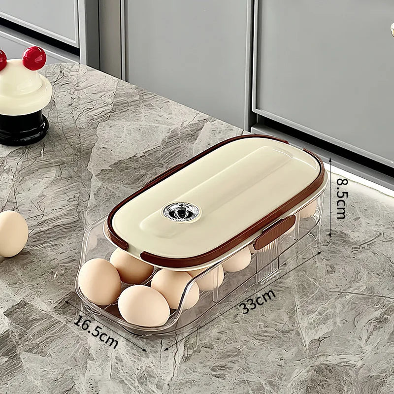 Multi-Layer Rolling Egg Storage