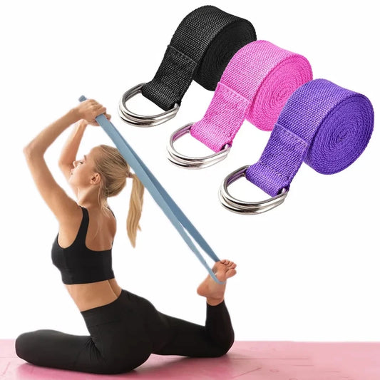 Adjustable Cotton Yoga Strap