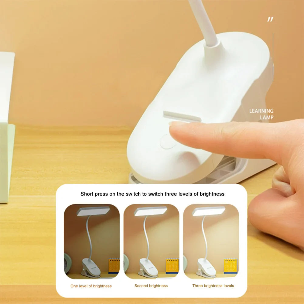 Bendable USB Clip Reading Lamp