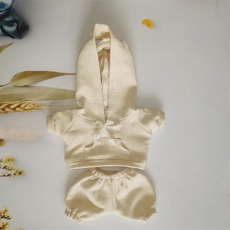 17cm Labubu Hoodie Outfit Set