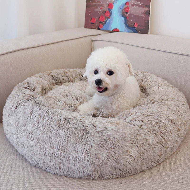 Fluffy Round Dog Pet Bed