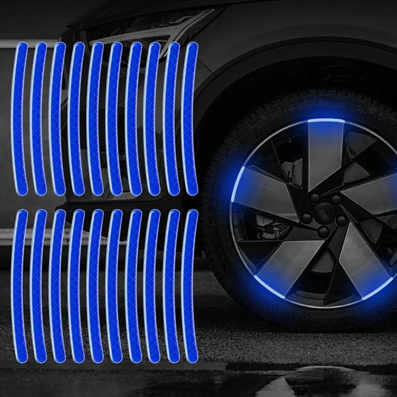 Car Wheel Hub Reflective Stickers
