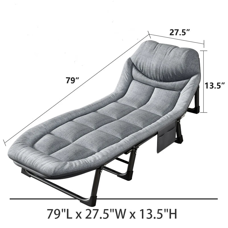 Portable 6-Position Folding Cot