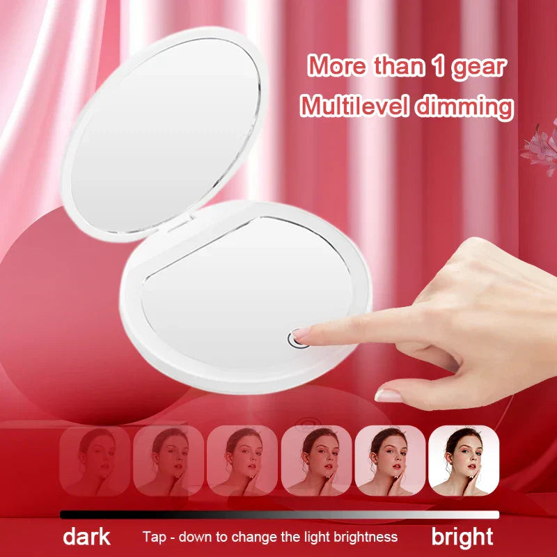 Mini Portable LED Makeup Mirror