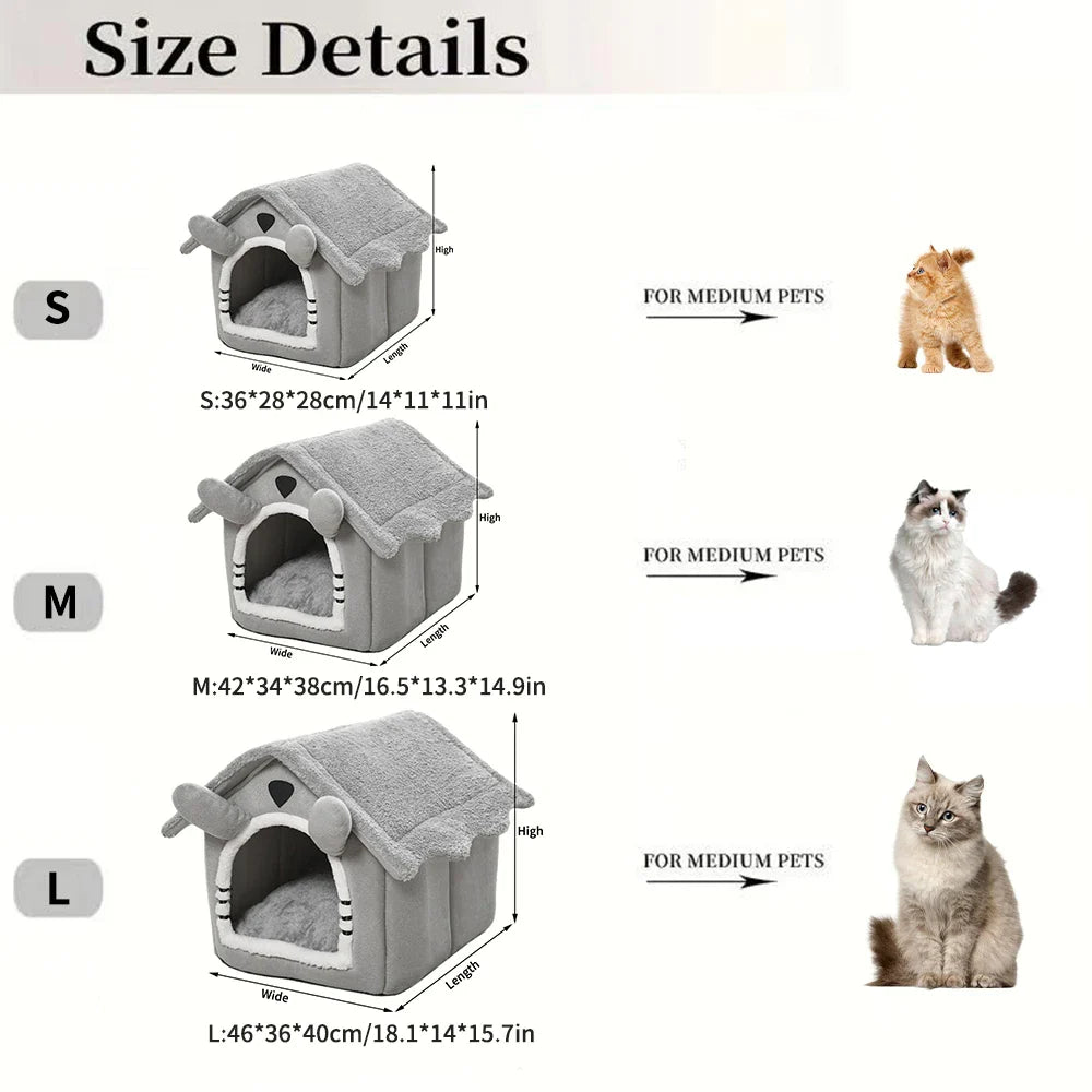 Gray Detachable Semi-Enclosed Pet House