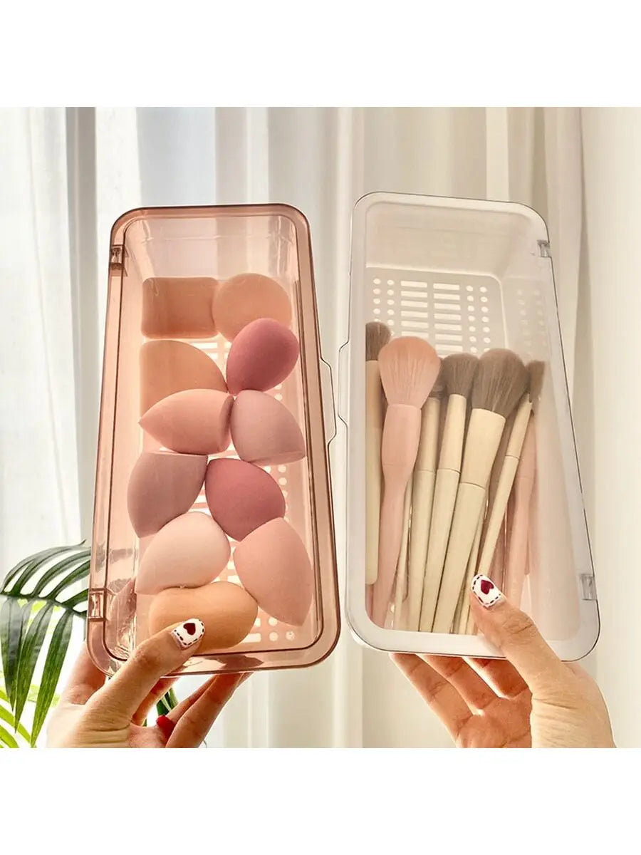 Transparent Plastic Desk Storage Box