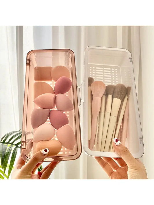 Transparent Plastic Desk Storage Box