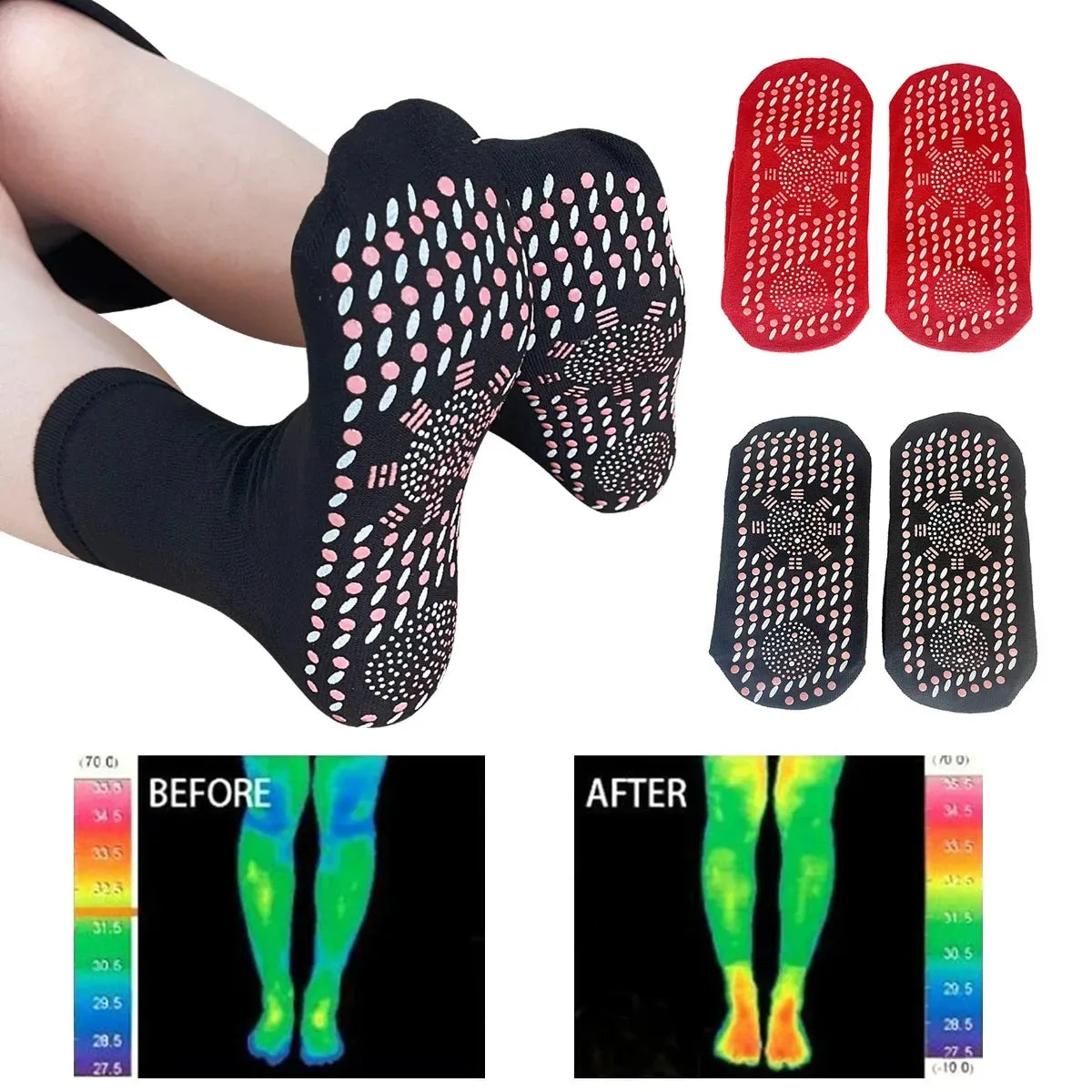 Tourmaline Self-Heating Socks