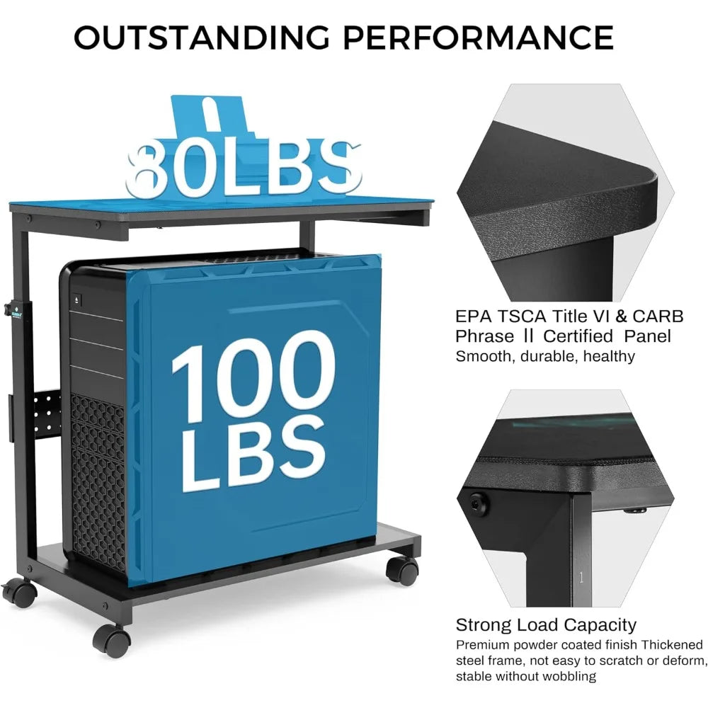 Height Adjustable PC Tower Stand