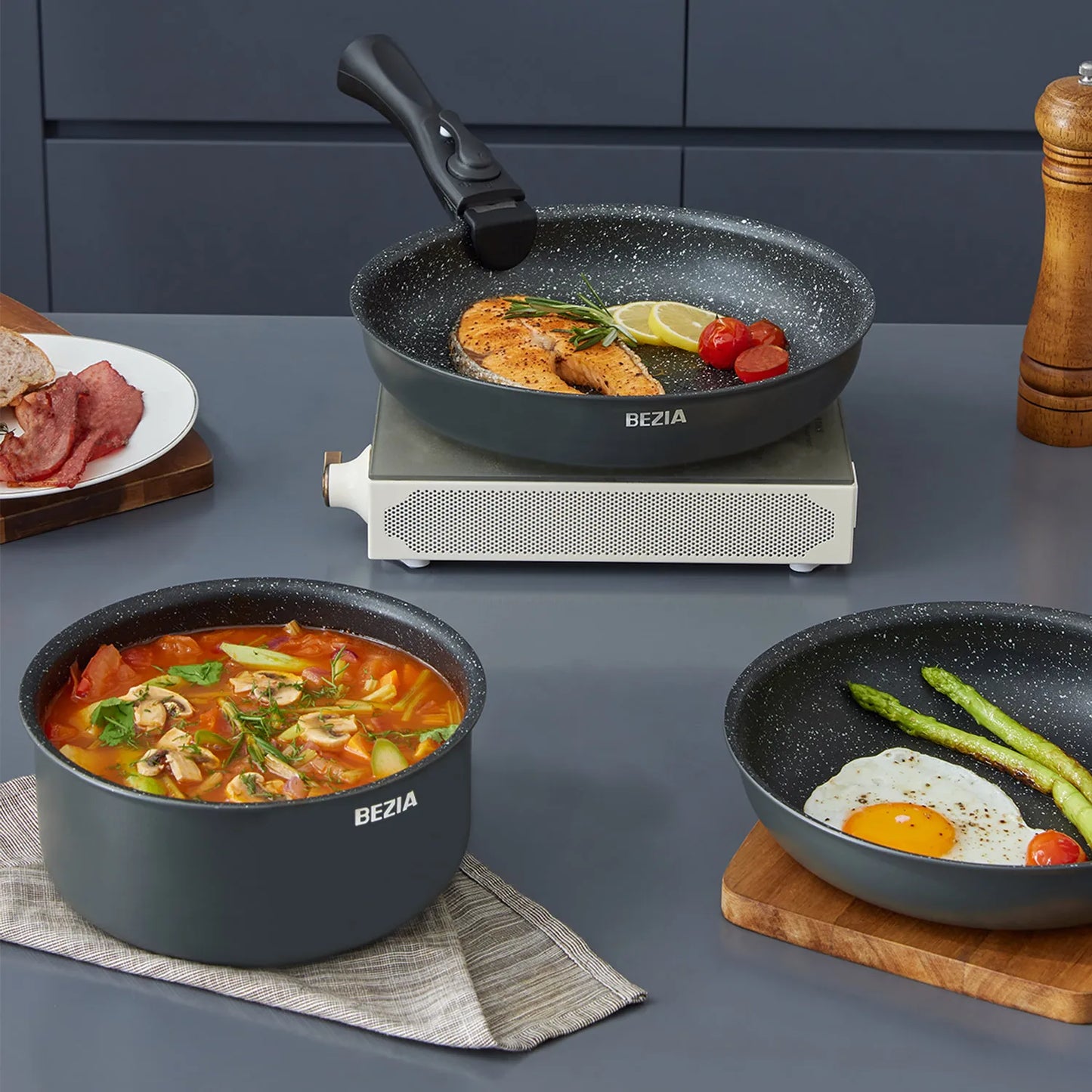 Nonstick Stackable Pots and Pans