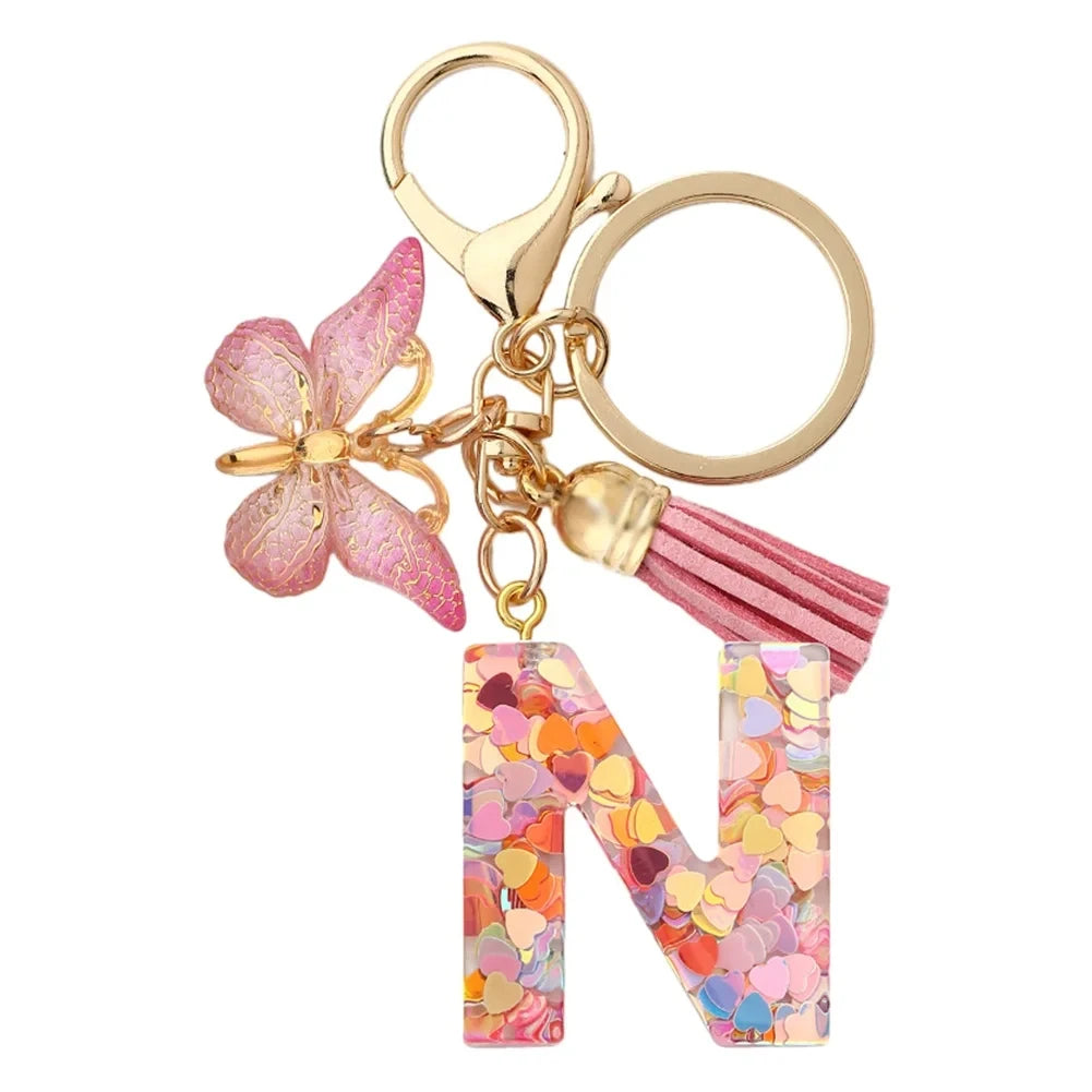 A-Z Letter Metal Keychain