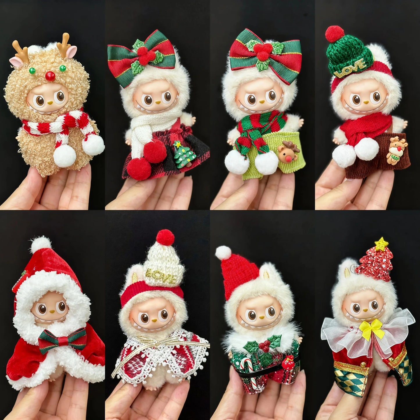 Labubu Christmas Strap Pants Set