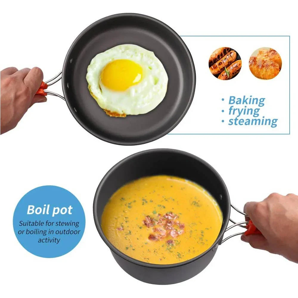 Outdoor Non-Stick Cookware Kit