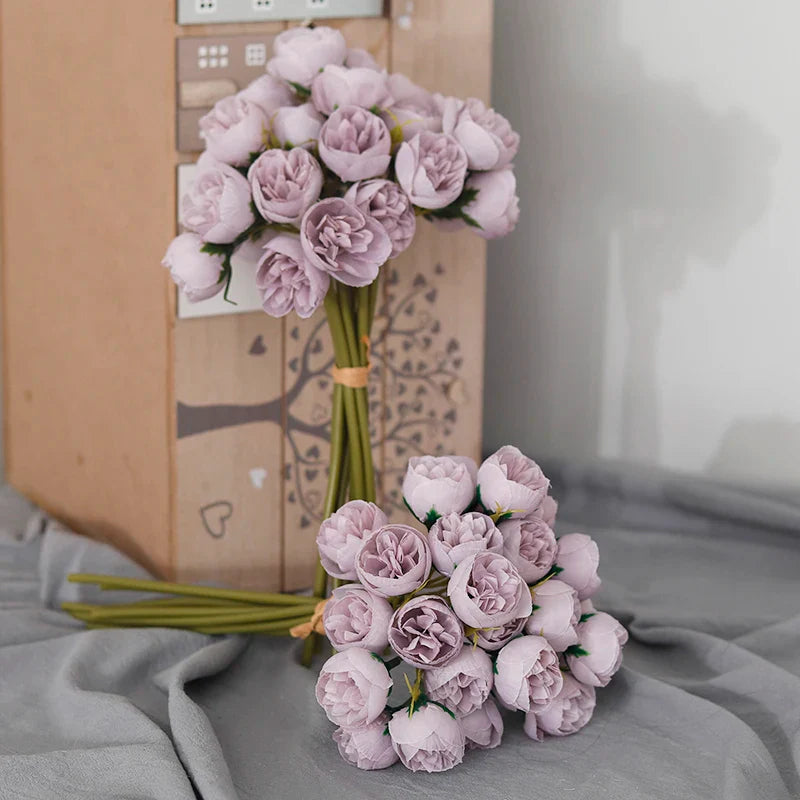 Tenvity Pink Rose Peony Bouquet