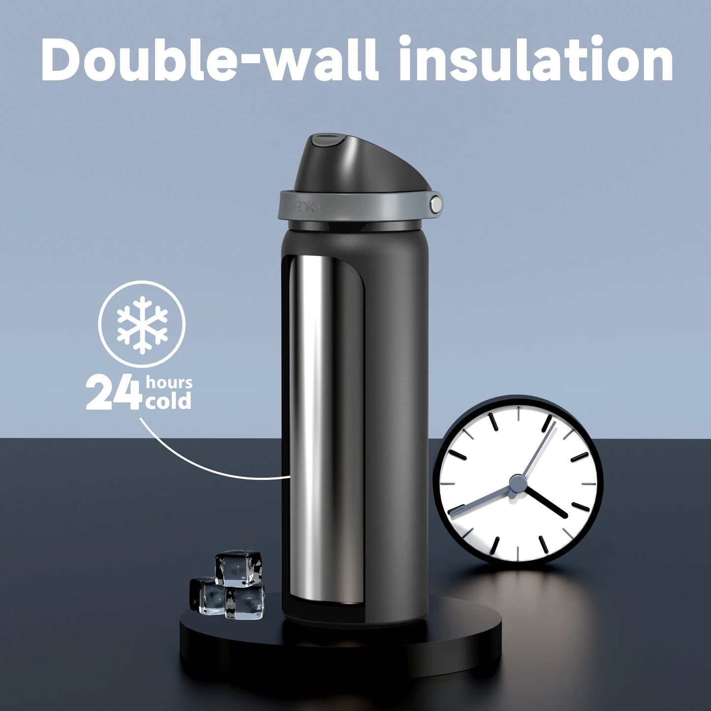 Meoky 24oz Insulated Water Bottle