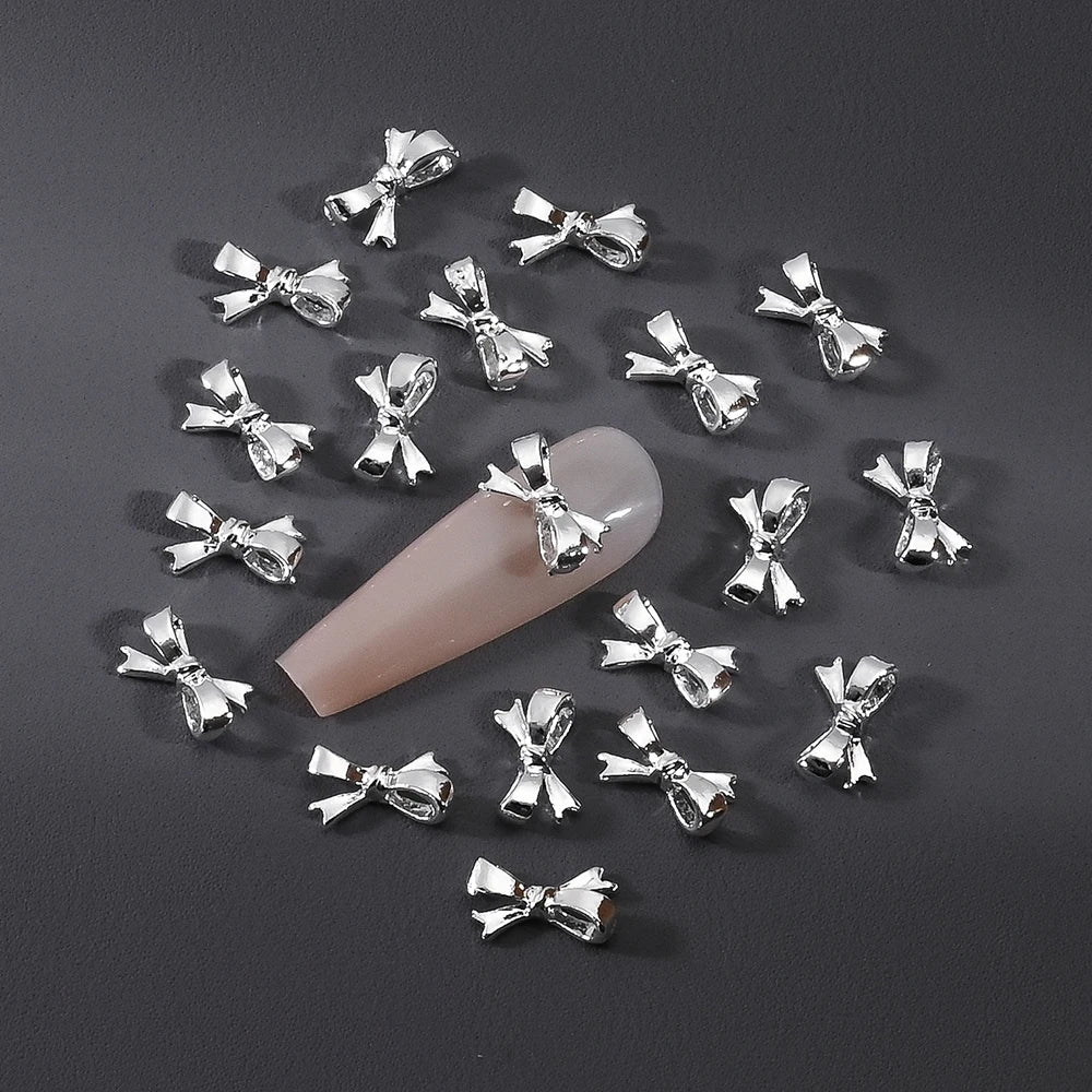 Gold/Silver Butterfly Nail Charms