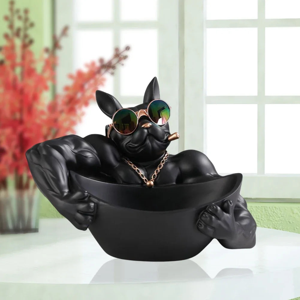 Muscle Bulldog Key Holder