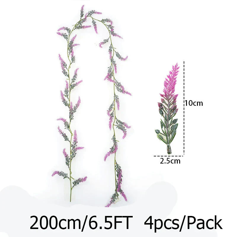 Flower 6.5FT Artificial Lavender Garland