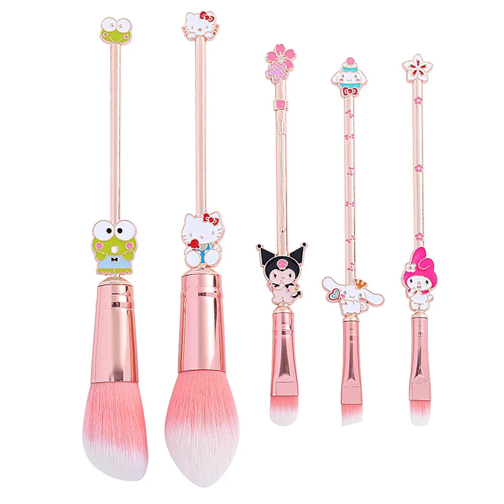 TAKARA TOMY 5PCS Kawaii Kitty Makeup Brush Set