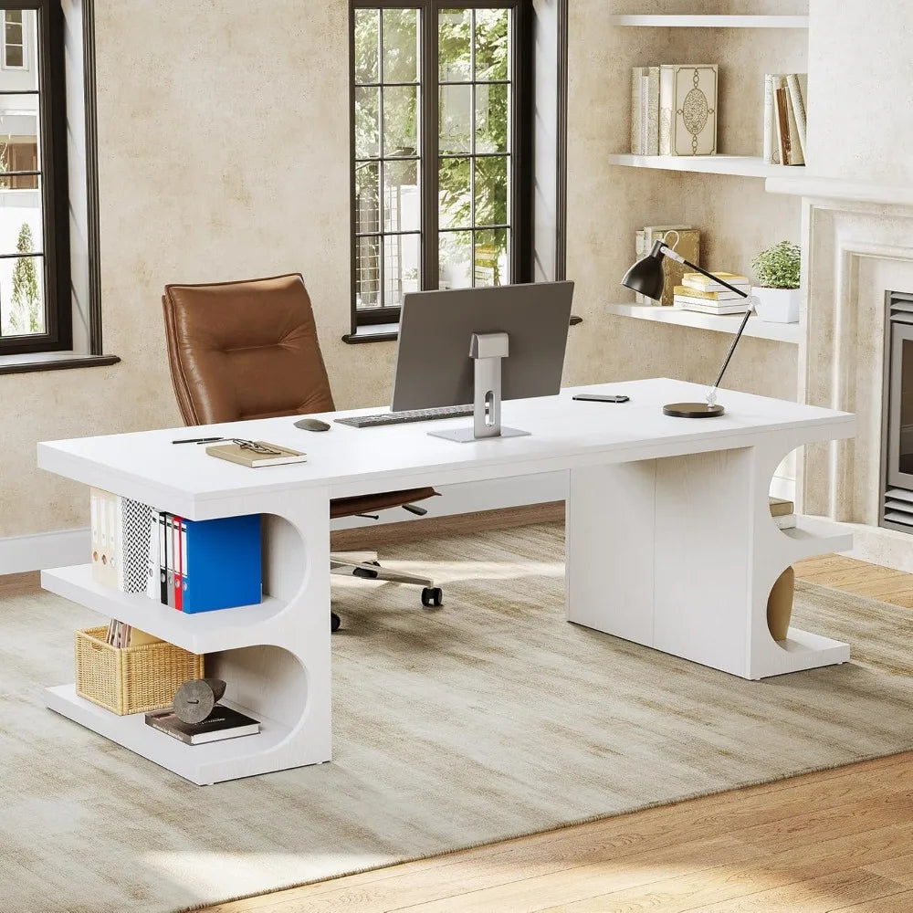 62.2-Inch Modern Executive Desk