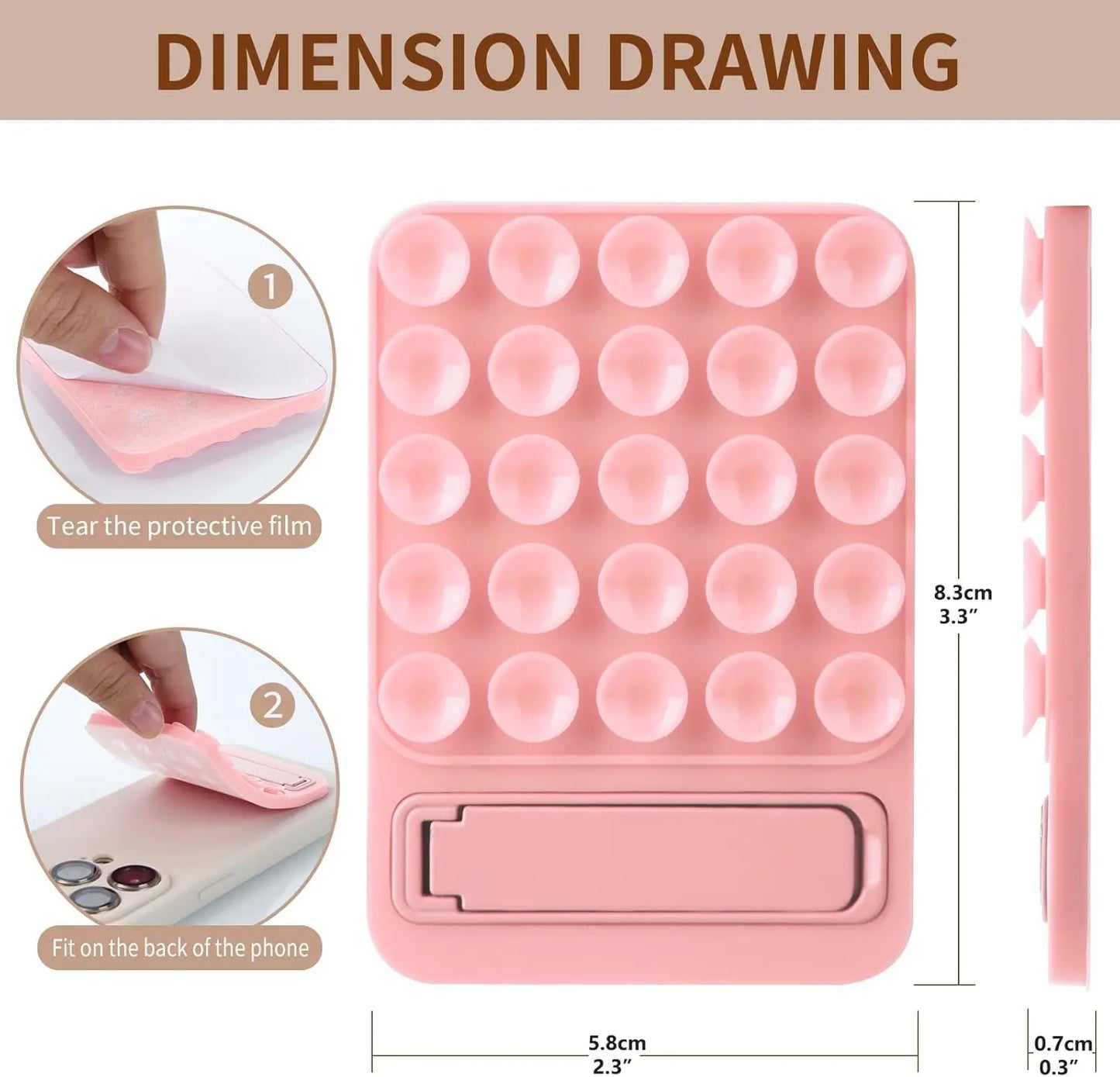 Silicone Suction Shower Phone Holder