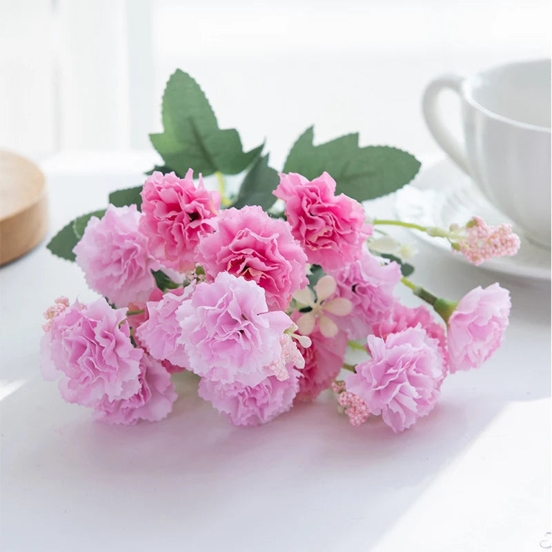 Artificial Carnation Bouquet Home Decor