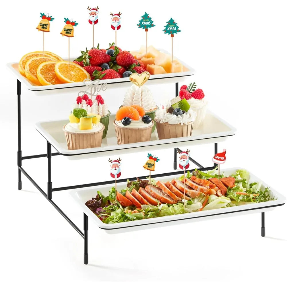 White Tiered Party Tray