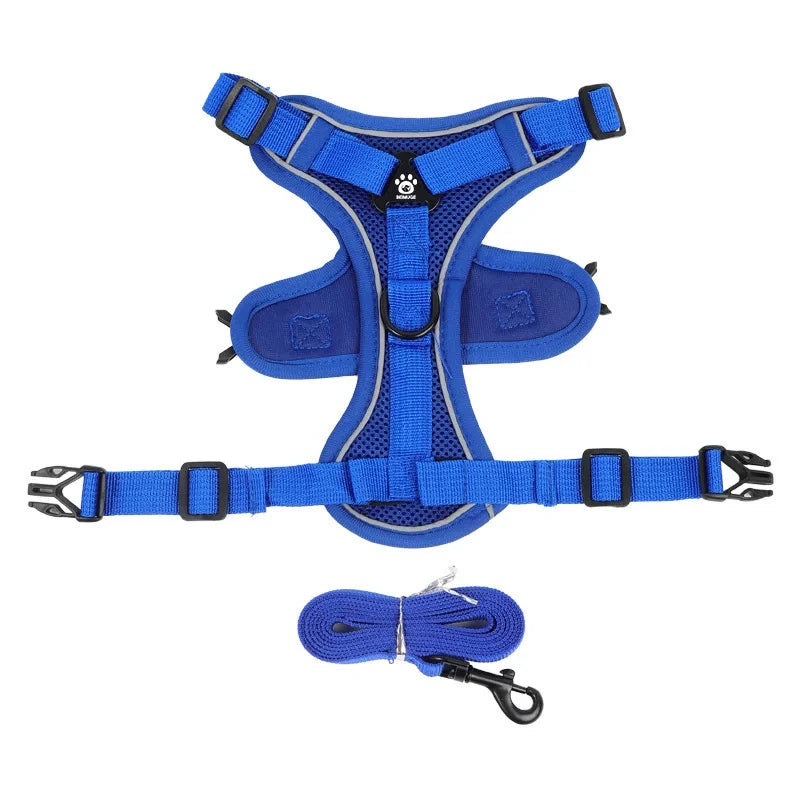No-Pull Reflective Pet Harness Set