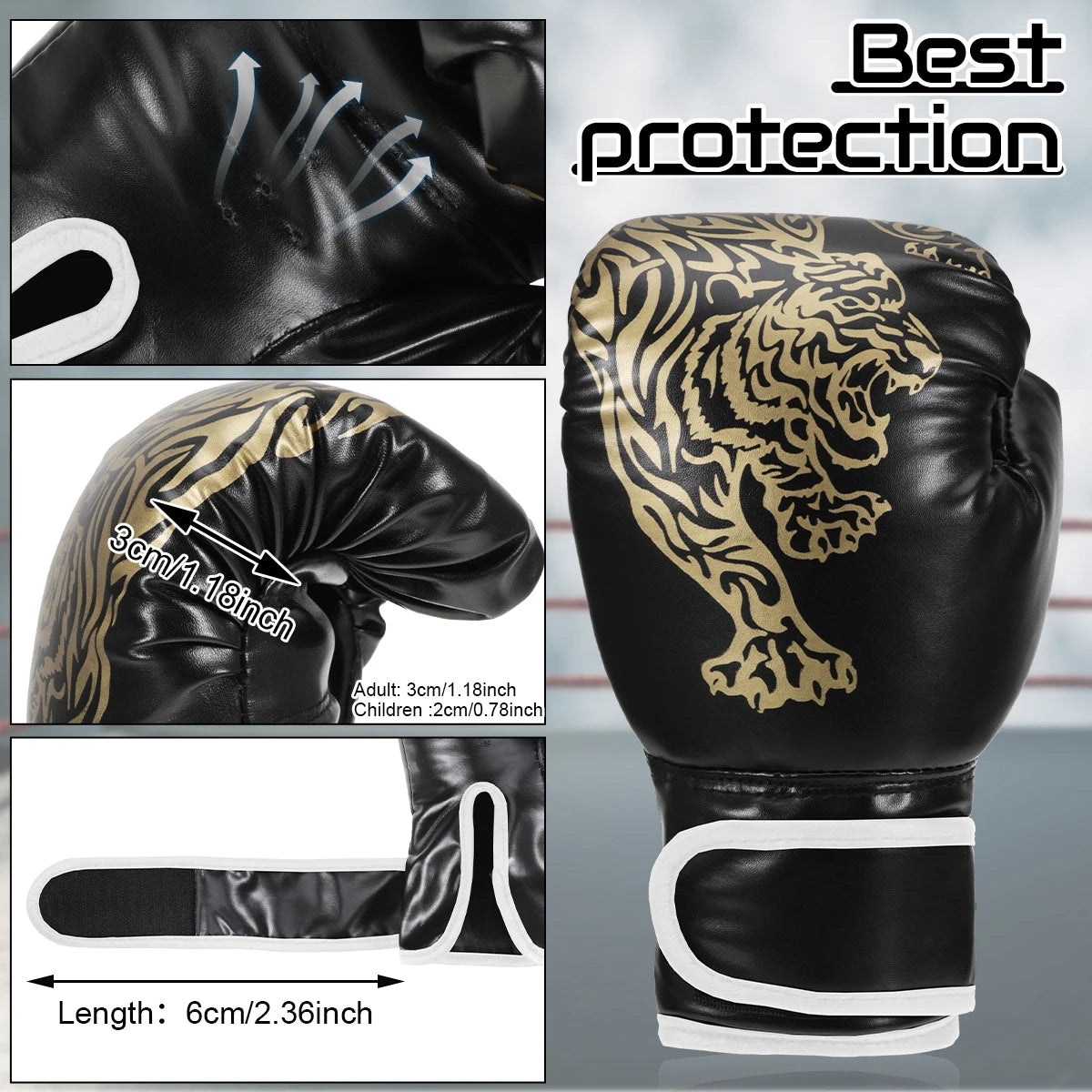 PU Leather Boxing Gloves