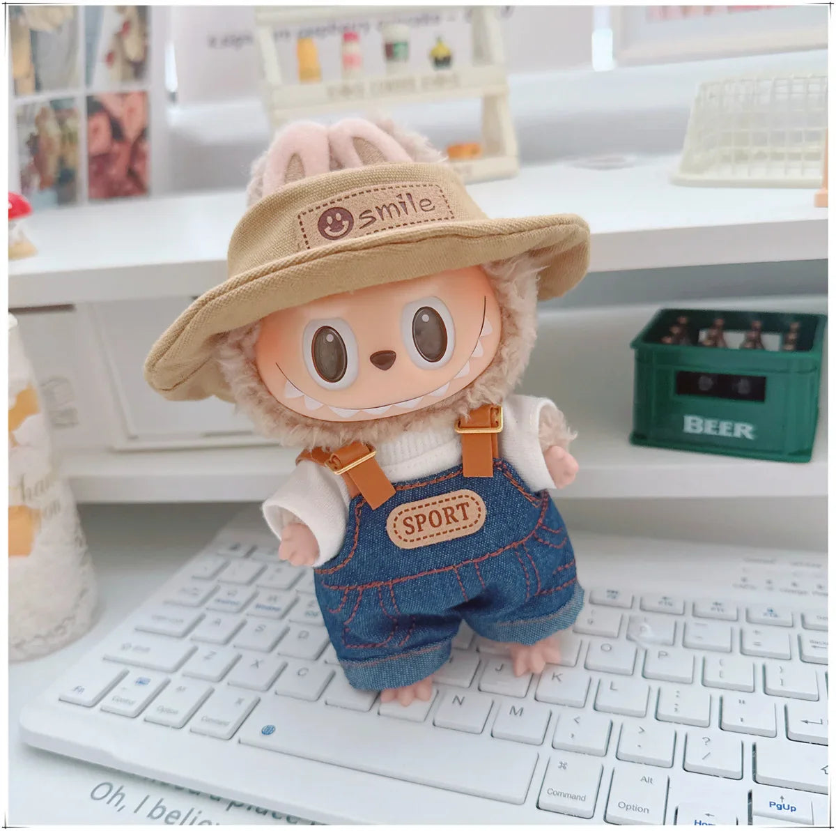 Labubu Denim Hoodie Outfit Set