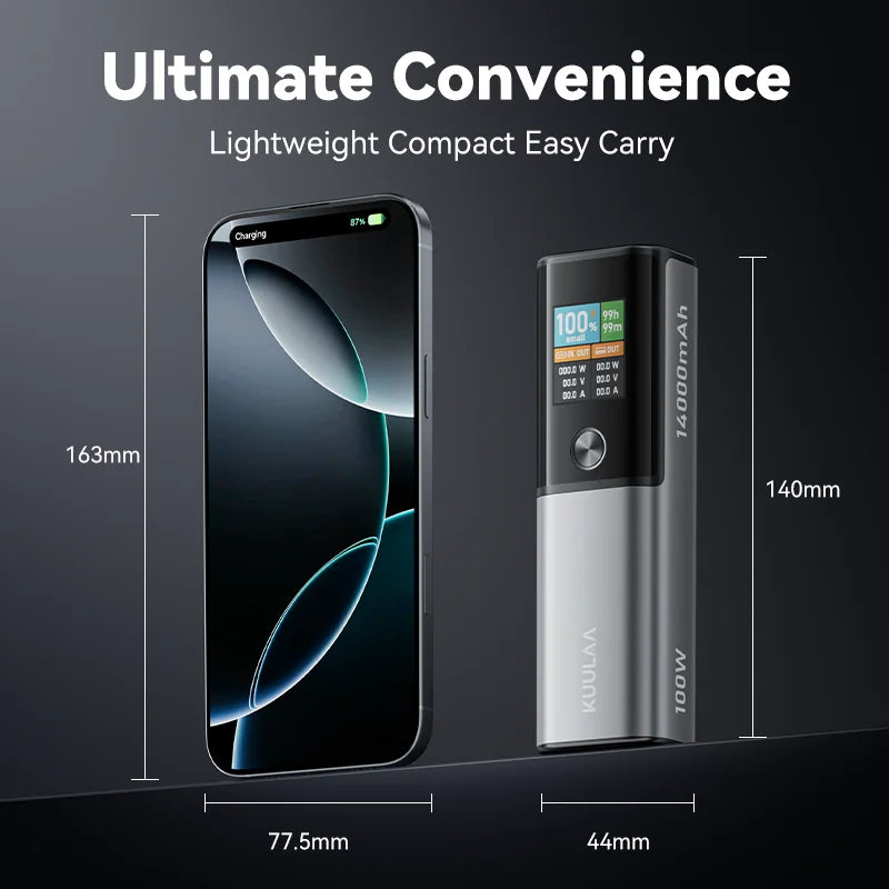 KUULAA 14000mAh 100W Power Bank