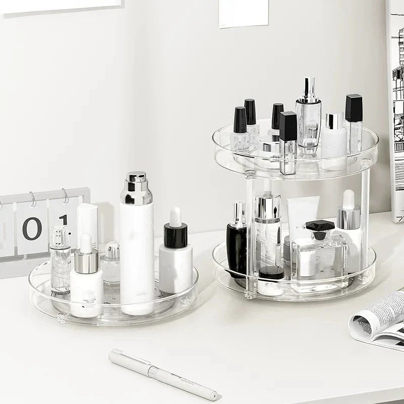 Rotating Multi-Layer Cosmetic Organizer