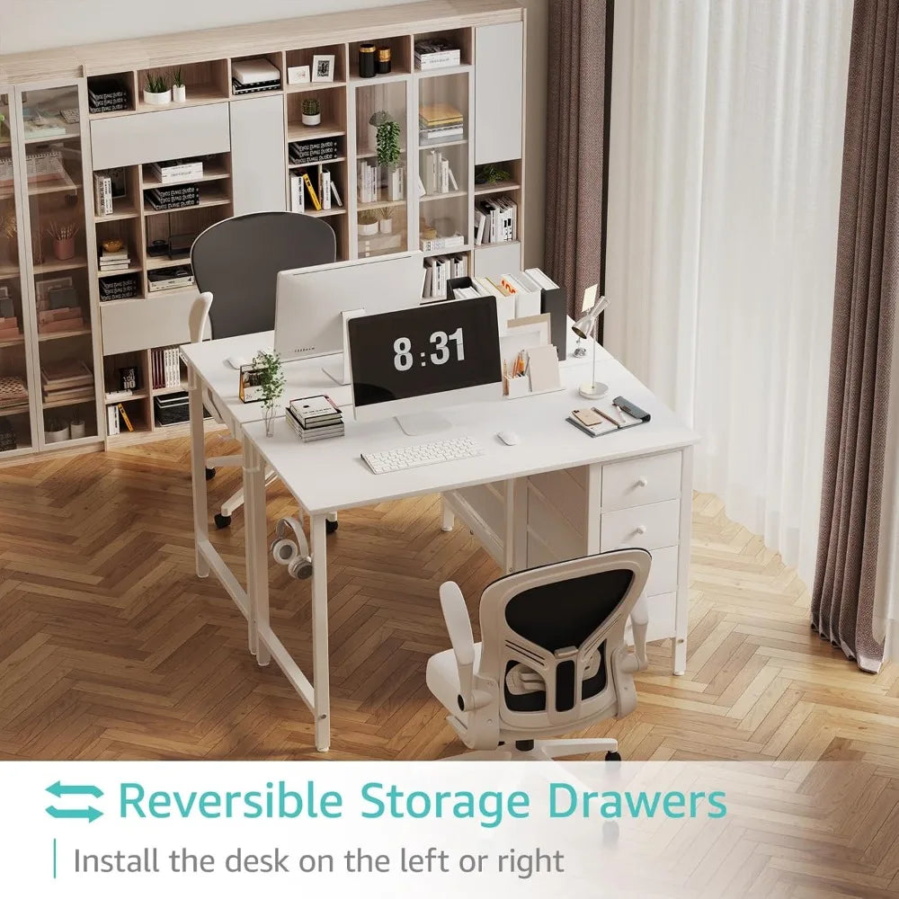 White Kids Study Desk Table