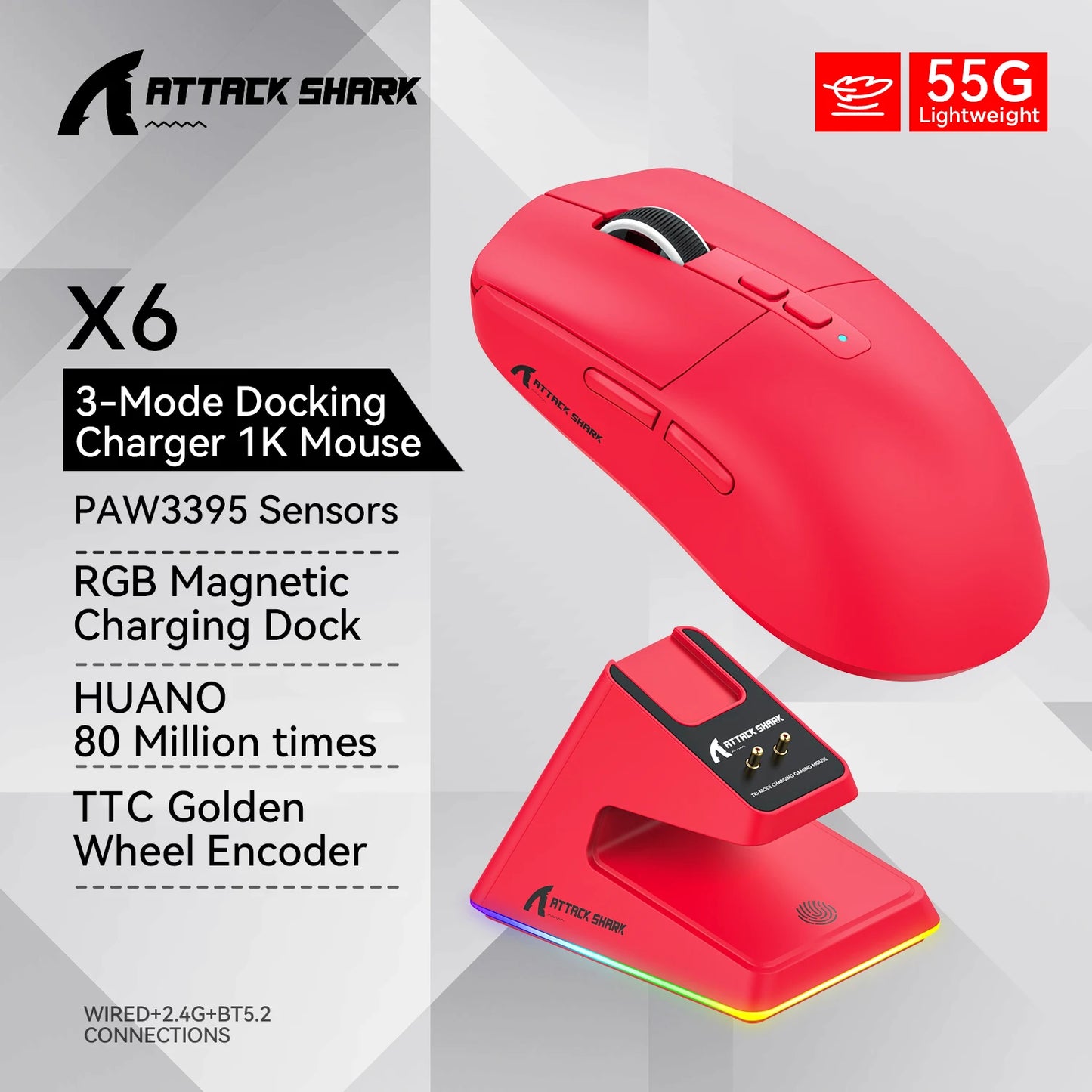 Attack Shark X6 Gaming Mouse